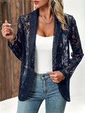 Elegant Lace See-Through Coat for Women