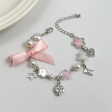 Stylish Bow Love Letter Hollow Star Strawberry Bracelets