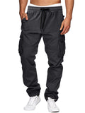 Multi-Pocket Men's Drawstring Relaxed Cargo Trousers