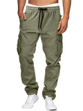 Multi-Pocket Men's Drawstring Relaxed Cargo Trousers