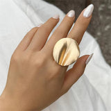 Simple Vogue Twisted Sheetmetal Ring for Women