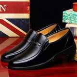 Men's Cozy Soft Sole Slip-On PU Leather Dress Shoes