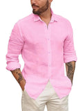 Men's Relaxed Button Up Turn-Down Collar Shirts