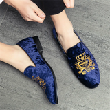 Men's Vintage Luxury Hand Embroidery Soft Sole Dress Shoes