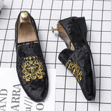 Men's Vintage Luxury Hand Embroidery Soft Sole Dress Shoes