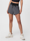 Women's Quick Dry Colorblocked Lined Pocket Athletic Shorts