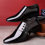 Men's Classic Lace-Up Patent Leather Dress Shoes