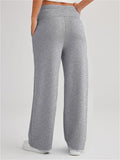 Female Loose Solid Color Sports High Waist Pants