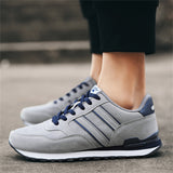 Travel Walking Skidproof Lace Up Sneakers for Men