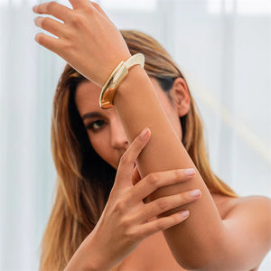 Vogue Irregular Metal Cuff Bracelet for Women