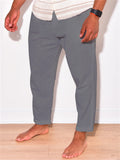 Men's Lightweight Breathable Cotton Linen Casual Pants