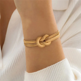 Twisted Knotted Snake Chain Bracelets for Women