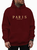 Men's PARIS Romantic City Print Fashion Pullover Hoodies