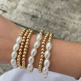 6pcs/Set Artificial Pearl Beads Bracelets for Couple