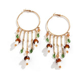 Cute Mini Mushroom & Leaf Tassel Earrings for Women