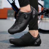 Men's Adjustable Spin Buckle Lock-Free Road Cycling Sneakers