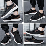 Men's Non Slip Lace-Up Durable Mesh Flat Shoes