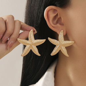 Cute Starfish Casual Holiday Earrings for Women