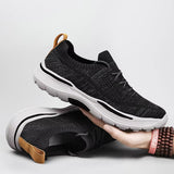 Men's Spring Summer Leisure Platform Knit Sneakers