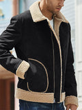 Men Cozy Leisure Lapel Faux Fur Winter Coats