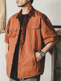 Men's Unique Pocket Designs Outdoor Functional Work Shirt