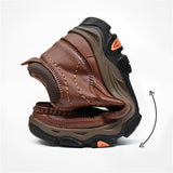 Winter Windproof Thick Sole Faux Leather Boots for Men