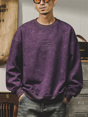 Spring Crew Neck Long Sleeve Male Oversized Sweatshirt