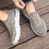 Men's Spring Summer Leisure Platform Knit Sneakers