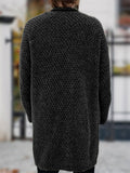 Stylish Mid-length Knit Cardigan Sweater for Men