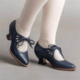 Ladies Elegant Hollow Out Lace Up Fashion Party Dance Pumps