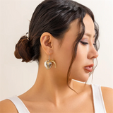 Cute Gift Bowknot Heart-Shaped Earrings for Lady