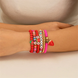 Valentine's Day Gifts Sweet Multilayer Letter Strawberry Bracelets