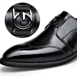 Letter G Design British Style Dress Shoes for Male