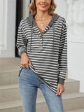 Sports Style Contrast Color Stripe Spring Hoodies for Women