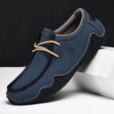 Men's Relaxed Cozy Contrast Color Lace-Up Flats