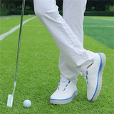 Men's Casual Walking Contrast Color Soft Sole Golf Shoes