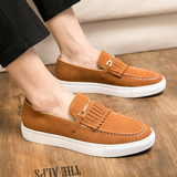 Male Fashionable Tassel Round Toe Flats for Party