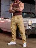 Men's Causal Comfy Straight Leg Cargo Pants