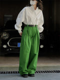 Female Vogue Korean Style High-rise All-match Commuter Pants