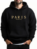 Men's PARIS Romantic City Print Fashion Pullover Hoodies