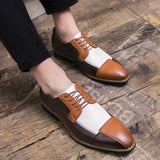 Contrast Color Patchwork Formal Dress Shoes for Male