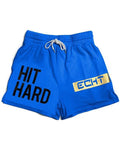 Men's Letter Print Sports Boxing Drawstring Shorts