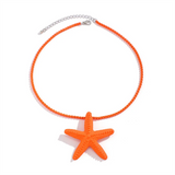 Women's Iron Chain Starfish Necklace