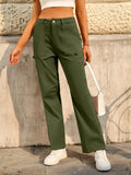 Stylish High Waist Multi-Pocket Cargo Pants for Women