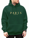 Men's PARIS Romantic City Print Fashion Pullover Hoodies