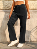 Stylish High Waist Multi-Pocket Cargo Pants for Women