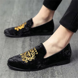 Men's Vintage Luxury Hand Embroidery Soft Sole Dress Shoes