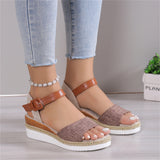 Female Ankle Buckle Strap Non-slip Platform Sandals