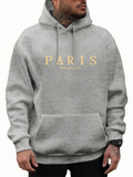 Men's PARIS Romantic City Print Fashion Pullover Hoodies