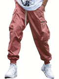 Men's Fashionable Streetwear Solid Cargo Trousers